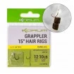 Вързани куки на косъм Korum Grappler Hair Rigs 15"