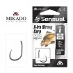 Вързани куки за шаран Mikado Sensual X-tra Strong Carp DB, 70 см - 8 бр.