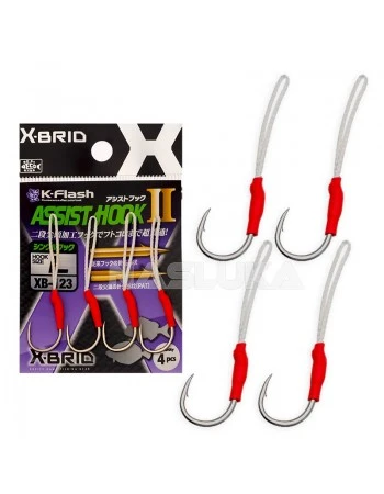 Асист куки за пилкери и джигове Morigen X-Brid K-Flash XB-123 - 4 бр.