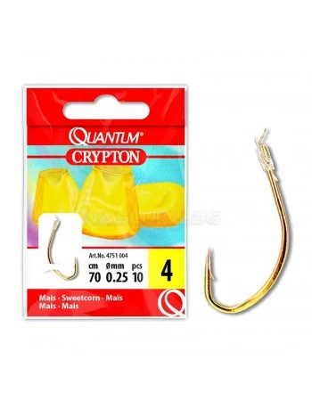 Вързани куки Quantum Crypton Sweetcorn - 10 бр.