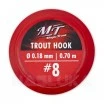 Вързани куки за пъстърва MT Trout Hooks - 2м - 7 бр.