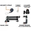 Стойка за смартфон за лодки и каяци Deeper Smartphone Mount