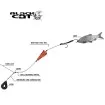 Монтаж за сом Black Cat Baitfish Tree Rig, 20 г