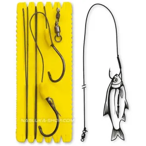 Монтаж за сом Black Cat Bouy and Boat Ghost Single Hook Rig, 100 кг Монтаж за сом Black Cat Bouy and Boat Ghost Single Hook Rig, 100 кг