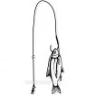 Монтаж за сом Black Cat  Bouy and Boat Ghost Single Hook Rig - 100кг
