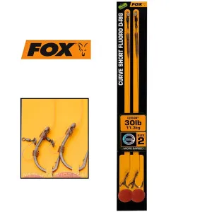 Монтажи за риболов на шаран Fox Curve Short Fluoro D-Rig Монтажи за риболов на шаран Fox Curve Short Fluoro D-Rig