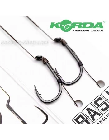 Шаранджийски монтажи Korda Basix Hair Rigs - Micro-Barbed