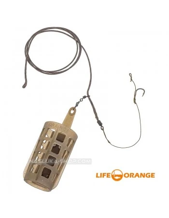 Монтаж за фидер риболов Life Orange Cage Feeder Distance - Running Rig