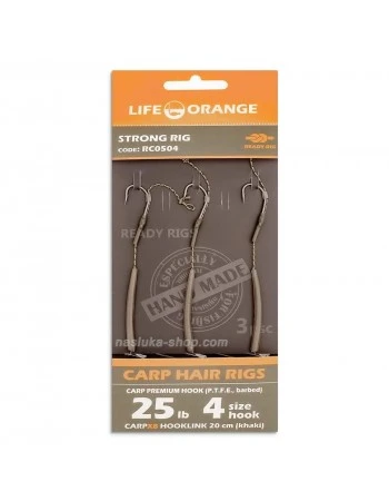 Монтаж за шаран Life Orange Carp Hair - Strong Rig