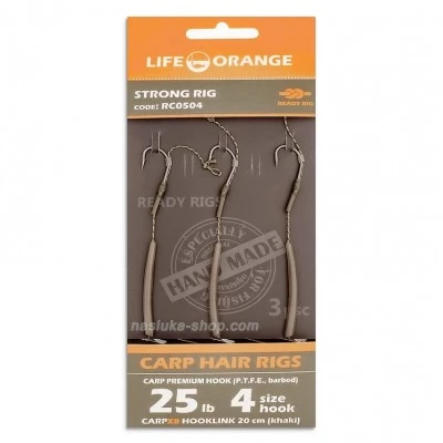 Монтаж за шаран Life Orange Carp Hair - Strong Rig
