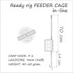 Монтаж за фидер риболов Life Orange Feeder Cage In-line - Rig 49