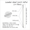 Стоманени поводи Life Orange Steel Leader 1х19