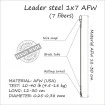 Стоманени поводи Life Orange Steel Leader 1х7