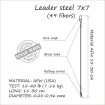 Стоманени поводи Life Orange Steel Leader 7х7