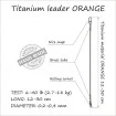 Титаниеви поводи Life Orange Titanium Leader