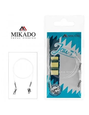 Флуорокарбонови поводи Mikado Jaws Strong - 15 кг - 2 бр.