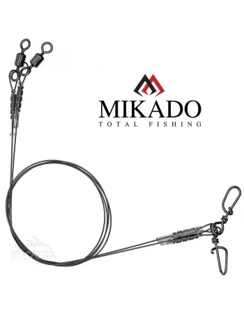 Титаниеви поводи Mikado Titanium Leader - 25см - 2 бр.