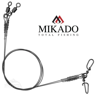 Титаниеви поводи Mikado Titanium Leader - 25см - 2 бр.
