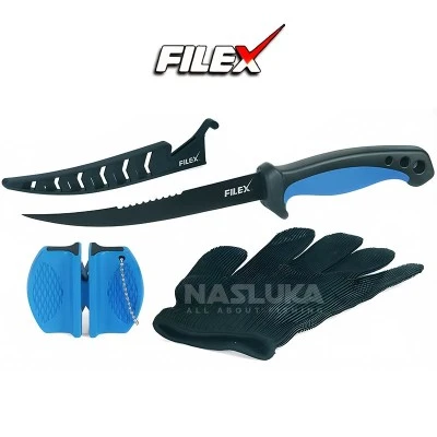 Комплект нож, ръкавица и точило Filex Fillet Set 7088