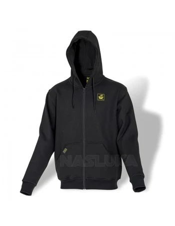 Суичър с цип Black Cat Zip Hoodie - Black