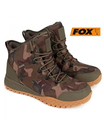 Високи риболовни обувки Fox Khaki Camo Boots V2