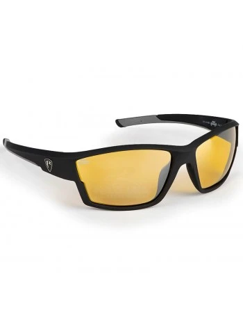 Поляризирани слънчеви очила Fox Rage Wraps - Matt Black / Amber-Chrome