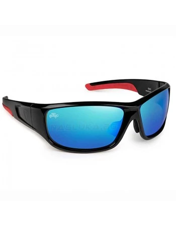 Поляризирани слънчеви очила Fox Rage Wraps - Black/Red - Grey/Mirror Blue