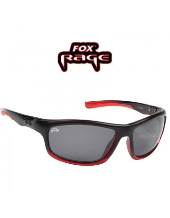 Поляризирани слънчеви очила Fox Rage Wraps - Black / Red - Grey