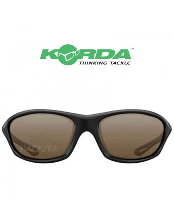 Поляризирани слънчеви очила Korda Wraps - Matt Black - Brown