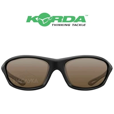 Поляризирани слънчеви очила Korda Wraps - Matt Black - Brown