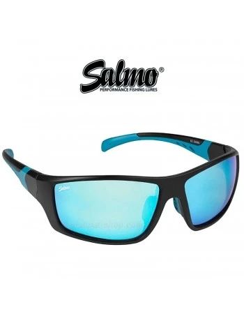Поляризирани слънчеви очила Salmo Wraps - Black / Blue - Ice