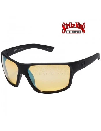 Поляризирани слънчеви очила Strike King S11 Matt Black / Yellow Silver Mirror SG-S1140