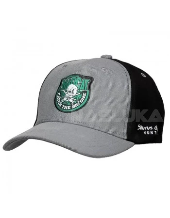 Шапка с козирка MadCat Skull Badge Catch The Big One - Grey-Melange