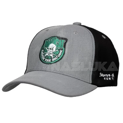 Шапка с козирка MadCat Skull Badge Catch The Big One - Grey-Melange