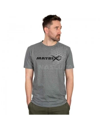 Тениска Matrix Hex Print T-Shirt Grey