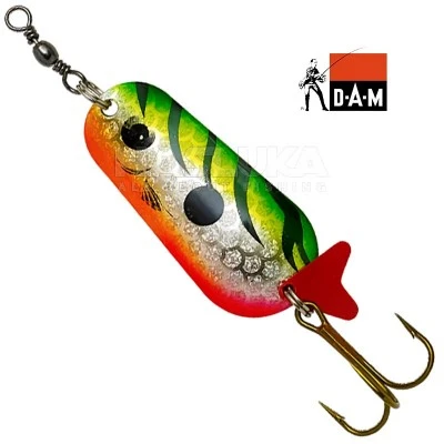 DAM FZ Standard Spoon - Firetiger UV Клатушка DAM FZ Standard Spoon - Firetiger UV