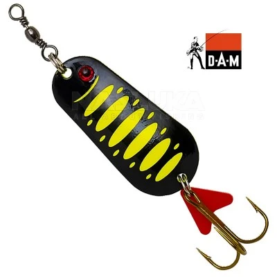 DAM FZ Standard Spoon - Fluo Yellow/Black UV Клатушка DAM FZ Standard Spoon - Fluo Yellow/Black UV