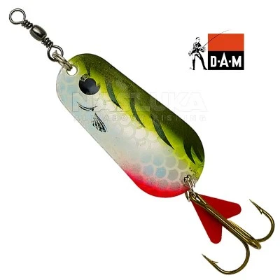 DAM FZ Standard Spoon - Olive/Chartreuse Tiger UV Клатушка DAM FZ Standard Spoon - Olive/Chartreuse Tiger UV