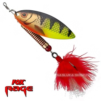 Въртяща блесна FOX Rage Leaf UV Spinners - Perch