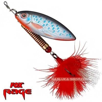 Въртяща блесна FOX Rage Leaf UV Spinners - Roach