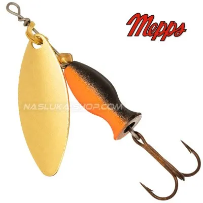 Въртяща блесна Mepps Aglia Long Heavy Black/Orange Gold