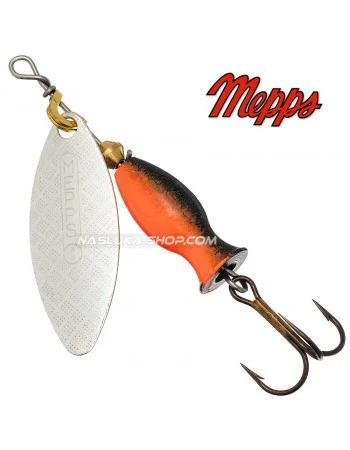Въртяща блесна Mepps Aglia Long Heavy Black/Orange Silver