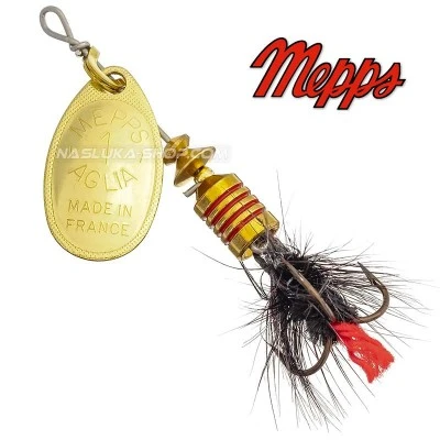 Въртяща блесна Mepps Aglia Mouche - OR BL