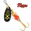 Блесна Mepps Black Fury N-Chartreuse Dots