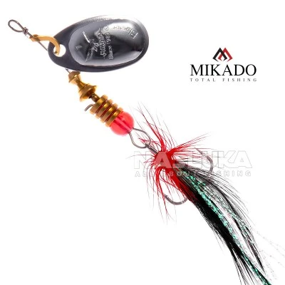 Mikado Blaster with Tassel, цвят Silver Въртяща блесна Mikado Blaster with Tassel, цвят Silver