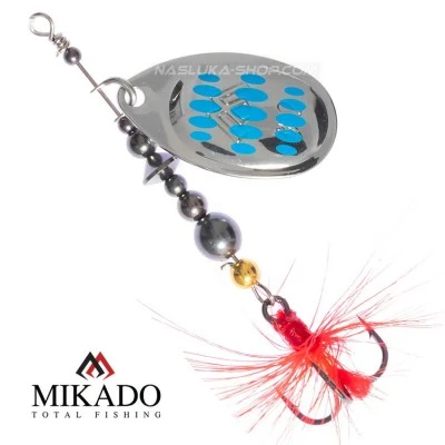Въртяща блесна Mikado Hypnotic - Silver Blue