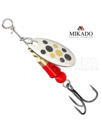 Микро въртяща блесна за кефал, пъстърва и костур Mikado M-Craft Micro Spinner, SBG