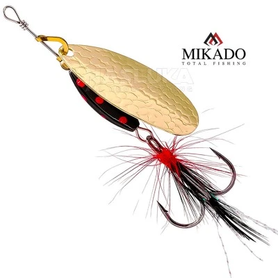 M-Grub, цвят Gold/Black Tiger Въртяща блесна Mikado M-Grub, цвят Gold/Black Tiger