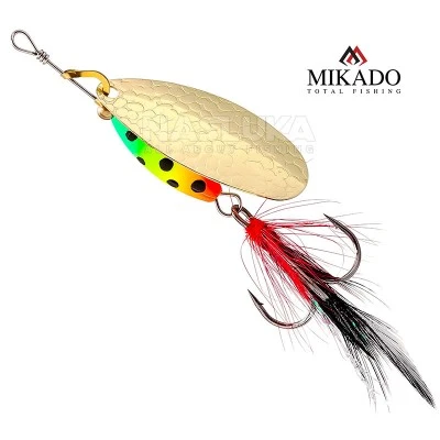 M-Grub, цвят Gold/Firetiger Въртяща блесна Mikado M-Grub, цвят Gold/Firetiger