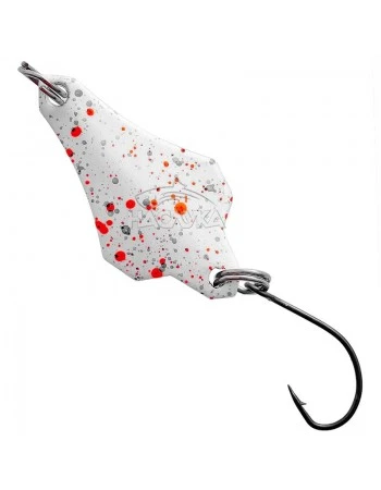 Блесна-клатушка за пъстърва Osako Mini Spoon - White/Red-Blue Dots